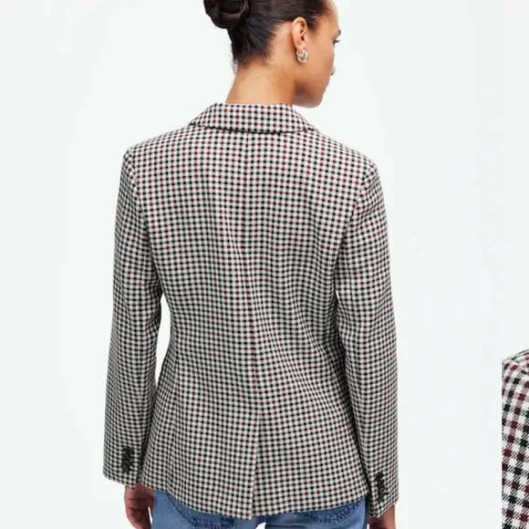 Madewell The Alston Plaid Blazer Jacket - Picture 4 of 16
